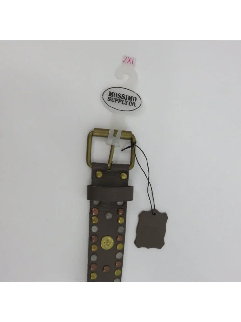 Mossimo Supply Co Women 2XL Multicolor Stud Genuine Leather Belt NEW 2009 NWT